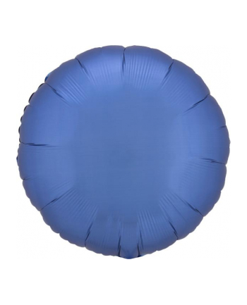 amscan Balon foliowy Lustre Azure niebieski okrągły 43cm 9914095