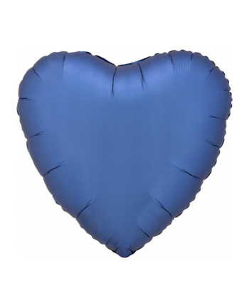 amscan Balon foliowy Lustre Azure niebieski serce 43cm 9914096