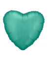 amscan Balon foliowy Lustre Jade Green serce 43cm 9914105 - nr 1