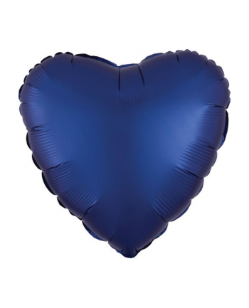 amscan Balon foliowy Lustre Navy niebieski serce 43cm luzem 9914111-92