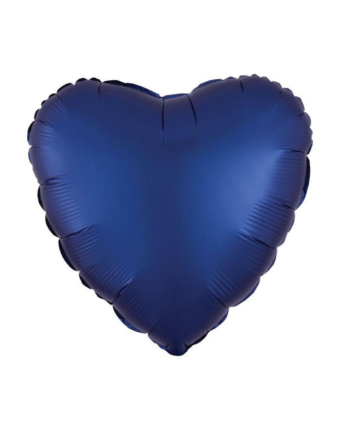 amscan Balon foliowy Lustre Navy niebieski serce 43cm luzem 9914111-92 główny