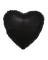 amscan Balon foliowy Lustre Black czarny serce 43cm 9914114 - nr 1
