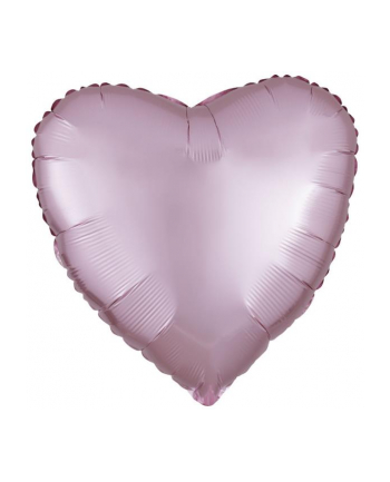 amscan Balon foliowy Lustre Pastel różowy serce 43cm luzem 9914120-92