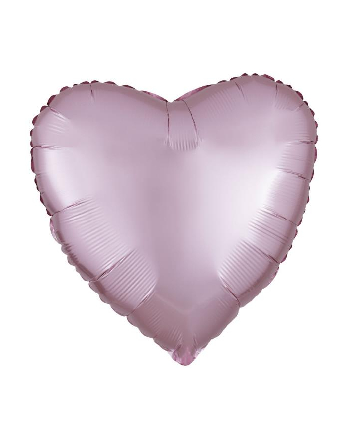 amscan Balon foliowy Lustre Pastel różowy serce 43cm 9914120 główny