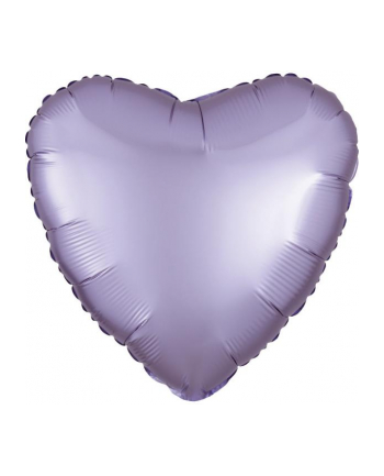 amscan Balon foliowy Lustre Pastel lilac serce 43cm luzem 9914123-92