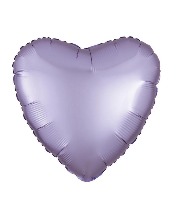 amscan Balon foliowy Lustre Pastel lilac serce 43cm 9914123 główny