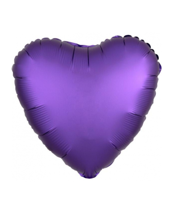 amscan Balon foliowy Lustre fioletowy serce 43cm 9914129