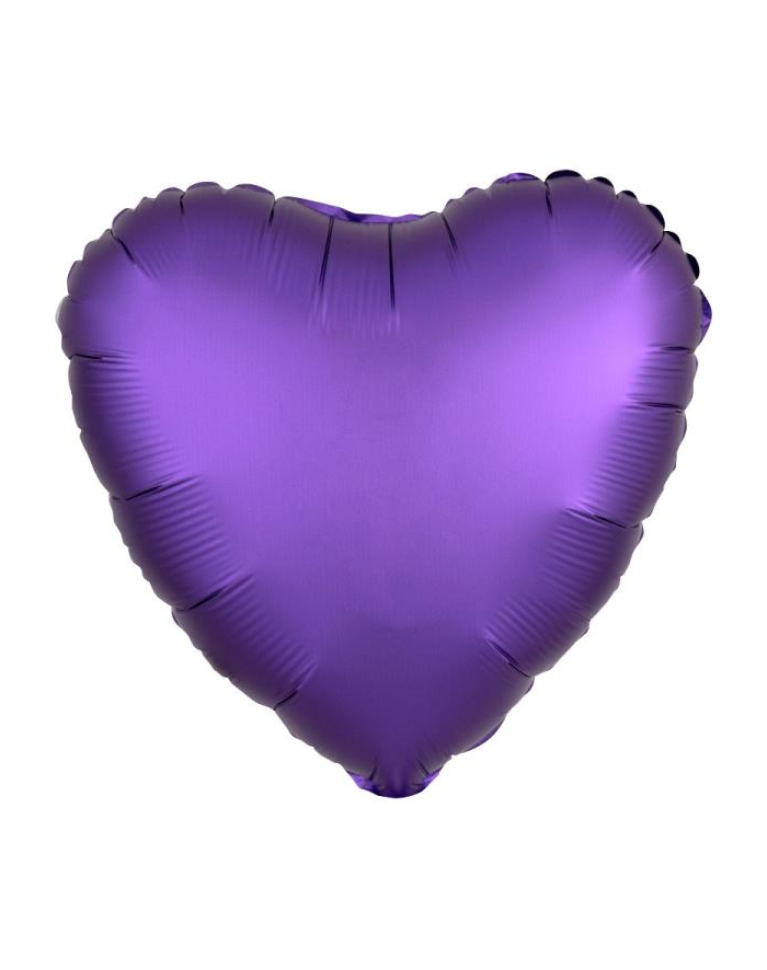 amscan Balon foliowy Lustre fioletowy serce 43cm 9914129 główny