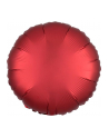 amscan Balon foliowy Lustre Dark czerwony okrągły 43cm 9914134 - nr 1