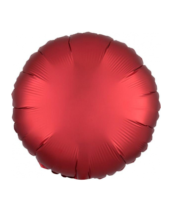 amscan Balon foliowy Lustre Dark czerwony okrągły 43cm 9914134