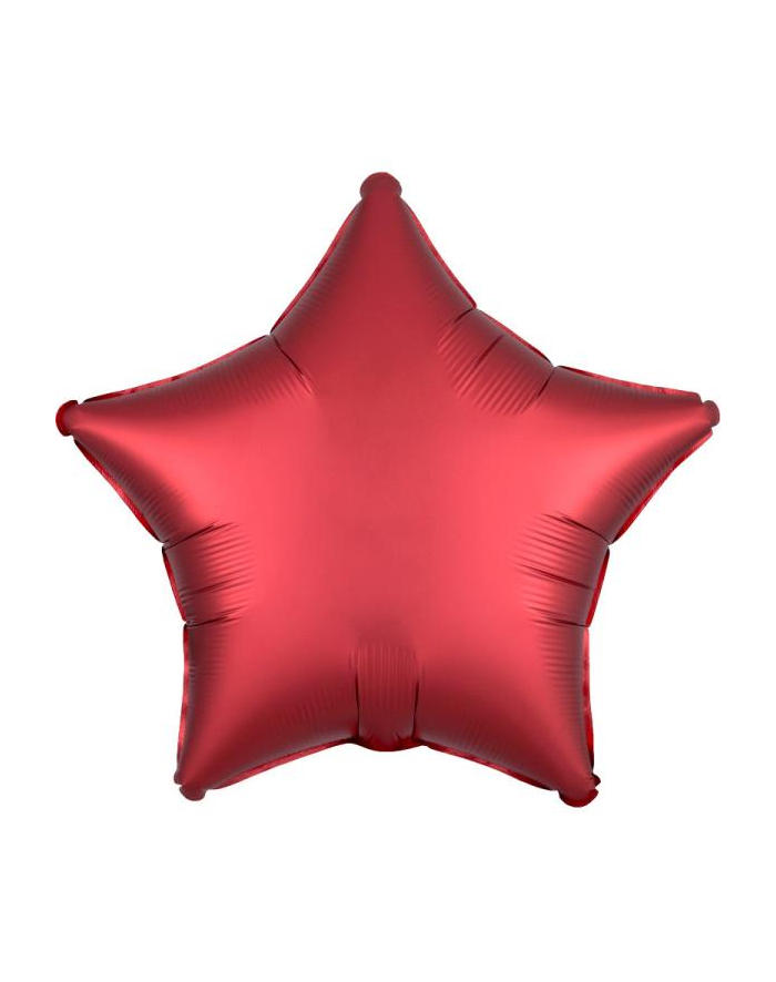 amscan Balon foliowy Lustre Dark czerwony gwiazda 48cm 9914136 główny