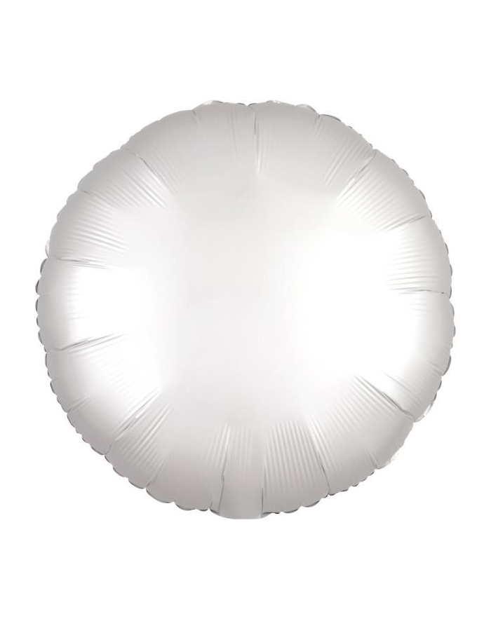 amscan Balon foliowy Lustre biały okrągły 43cm 9914140 główny