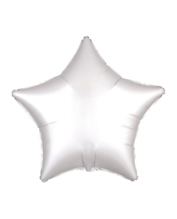amscan Balon foliowy Lustre biały gwiazda 48cm 9914142