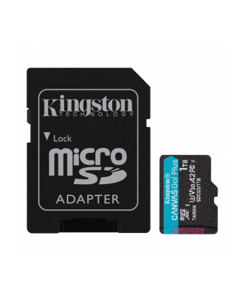 kingston Karta microSD 1TB Canvas Go Plus 170/90MB/s Adapter