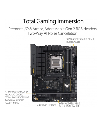asus Płyta główna TUF GAMING B650-PLUS WIFI AM5 4DDR5 ATX