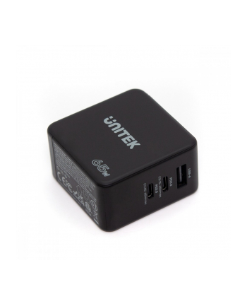 unitek Ładowarka Sieciowa Travel GAN 2x USB-C 1x USB-A 65W, P1117B