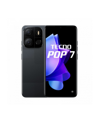 tecno Smartfon POP7 64+2 ENDLESS BLACK BF6 Czarny