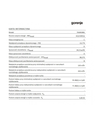 gorenje Okap teleskopowy TH64E4BG