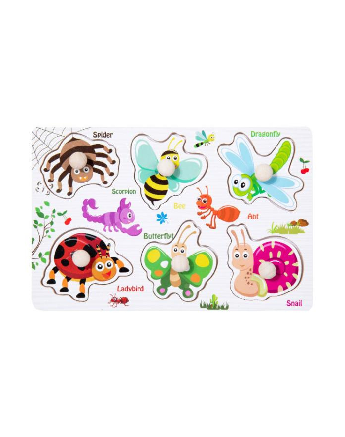 bigtoys Puzzle drewniane Insekty BPUZ1261 główny