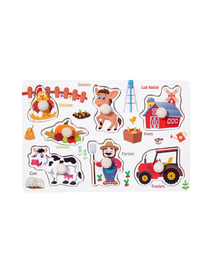 bigtoys Puzzle drewniane Farma BPUZ6596 główny