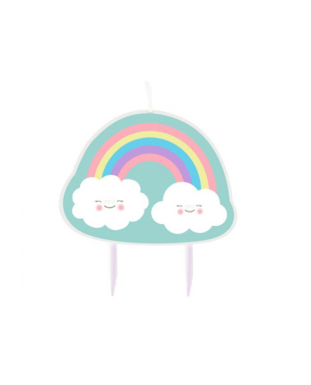 amscan Świeczka urodzinowa figurka Rainbow 'amp; Cloud Tęcza i chmurka 9904311