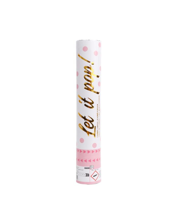 amscan Armatka konfetti Pink papier okrągły 28cm 9916469 główny