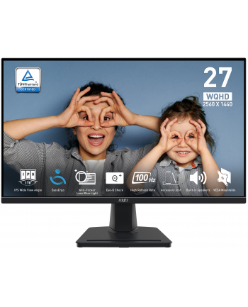 MSI PRO MP275Q 27inch IPS WQHD 100Hz 300cd/m2 4ms 2xHDMI2.0 DP Sperakres