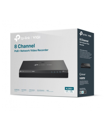 tp-link Rejestrator wideo VIGI NVR2008H-8MP 8 Channel PoE+