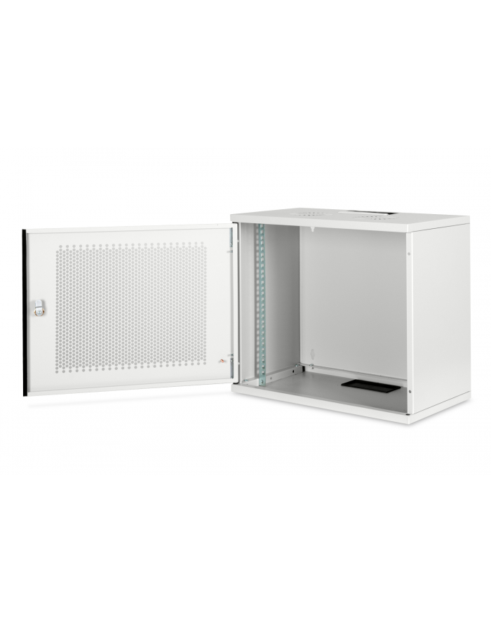 DIGITUS 9U wall mounting cabinet SOHO unmounted 460x540x400mm perforated front door grey color grey RAL 7035 główny