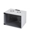 DIGITUS 7U wall mounting cabinet SoHo unmounted 370x540x400mm glass front door Kolor: CZARNY RAL 9005 - nr 2
