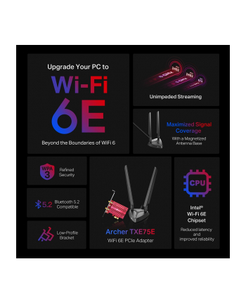 tp-link Karta sieciowa Archer TXE75E PCI-E AXE5400
