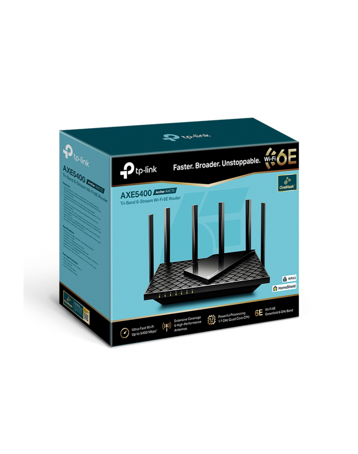 tp-link Router Archer AXE75 Router WiFi 6E AX5400 główny