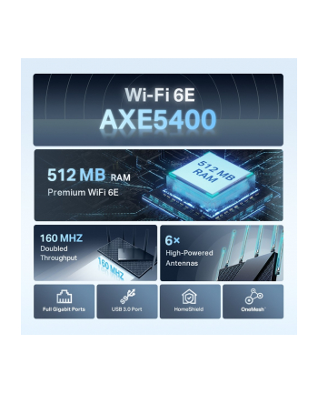 tp-link Router Archer AXE75 Router WiFi 6E AX5400