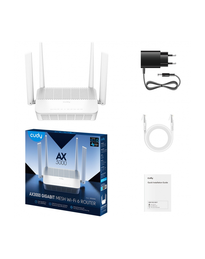 cudy Router WR3000S Mesh Gigabit WiFi AX3000 główny