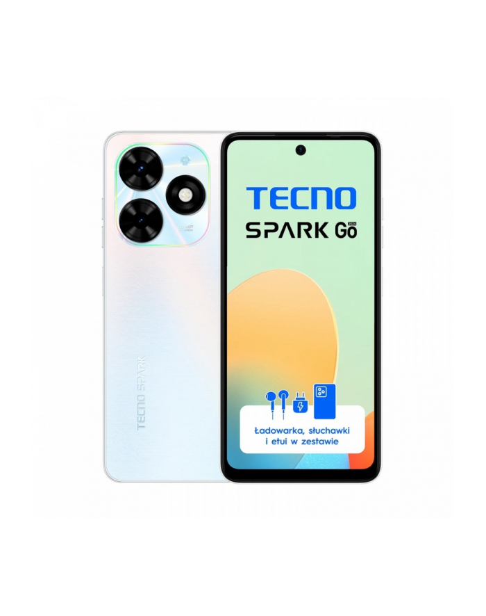 tecno Smartfon Spark GO 2024 BG6 64+4 Mystery White główny