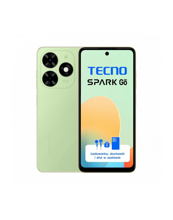 tecno Smartfon Spark GO 2024 BG6 64+4 Magic Skin Green główny