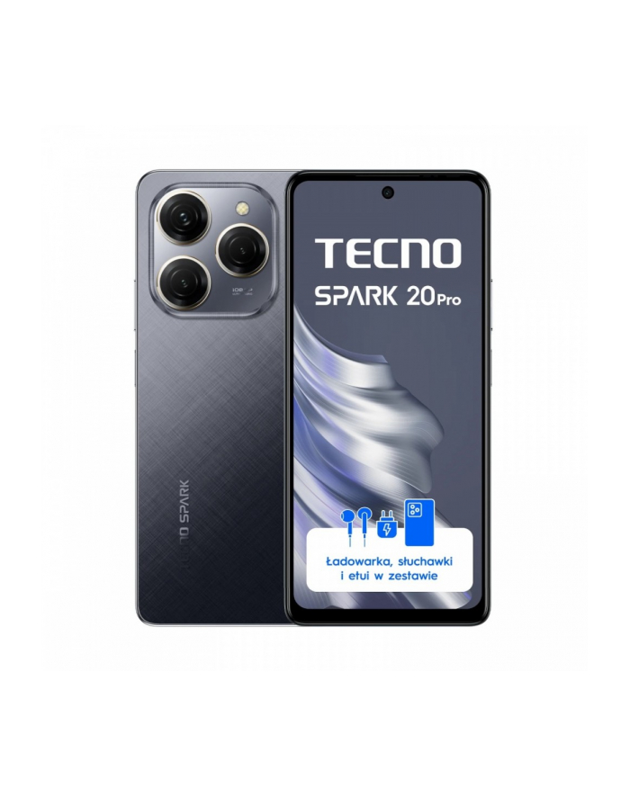 tecno Smartfon SPARK 20 PRO KJ6 256+8 Moonlit Black główny