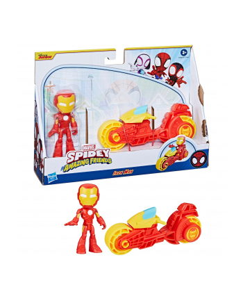 Hasbro Marvel Spidey and His Amazing Friends - Iron Man Action Figure ' Motorcycle Toy Figure