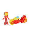 Hasbro Marvel Spidey and His Amazing Friends - Iron Man Action Figure ' Motorcycle Toy Figure - nr 21