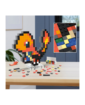 megabloks Mattel Pokémon Charmander Pixel Art Construction Toy