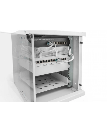 DIGITUS 10inch 6U wall mounting cabinet SOHO PRO 325 x 315 x 300mm grey