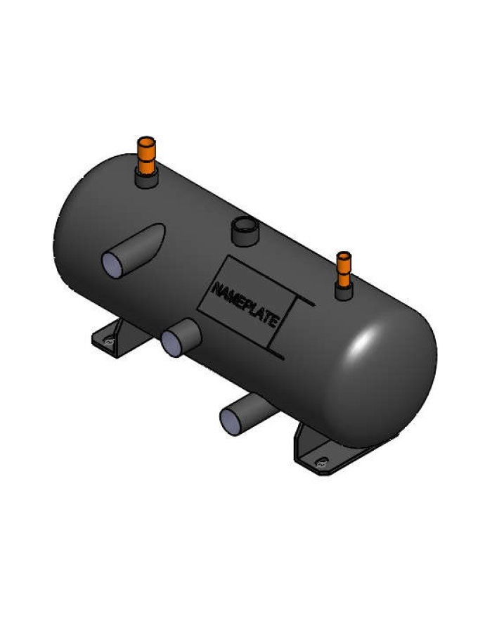 APC Flooded Receiver 20L 219mm diameter 640mm length PED with heater down to -20C główny