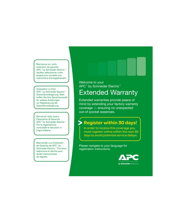 APC Service Pack 1 Year Parts and Software Support Extended Warranty for 1 NetBotz 2-Series główny