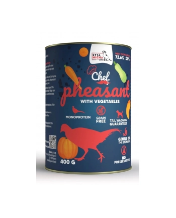 SYTA MICHA mokra karma bażant z warzywami 400g pies