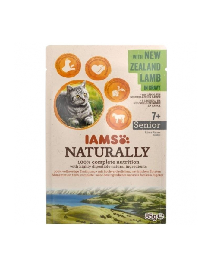 eukanuba IAMS Naturally Senior z jagnięciną nowozelandzką w sosie 85g kot główny