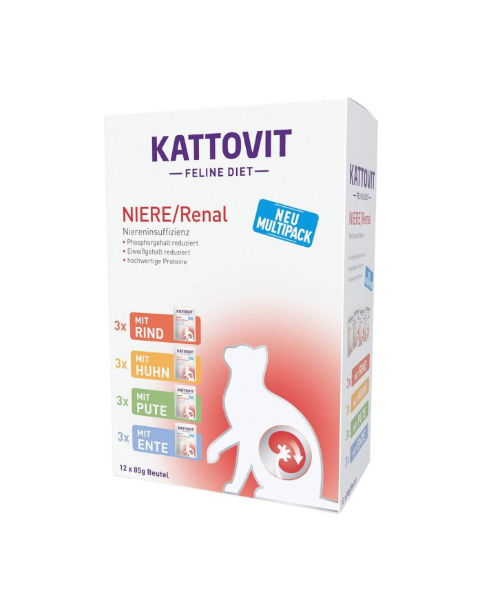 KATTOVIT FELINE Zestaw na nerki 12x 85g dla kota główny