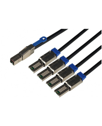 tandberg data Overland-Tandberg 2M external SAS 4-way fanout cable – mini-SAS HD (SFF-8644) to (4x) mini-SAS (SFF-8088)