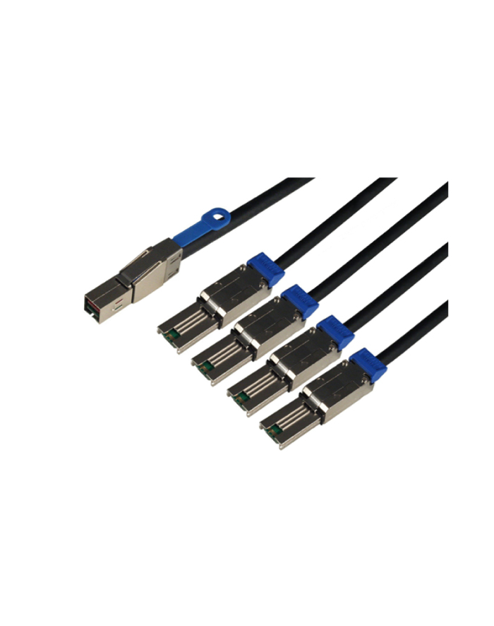 tandberg data Overland-Tandberg 2M external SAS 4-way fanout cable – mini-SAS HD (SFF-8644) to (4x) mini-SAS (SFF-8088) główny