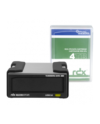 tandberg data Overland-Tandberg RDX External drive kit with 4TB HDD, Kolor: CZARNY, USB3+