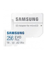 SAMSUNG EVO PLUS microSD 256GB 2024 incl. SD Adapter memory card UHS-I U3 Full HD and 4K UHD 160 MB/s read - nr 20